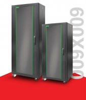 Legend 22U Eco 19 INC Dikili Tip Rack Kabinet 600x600x1120mm Siyah - 1