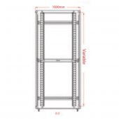 Legend 22U Eco 19 INC Dikili Tip Rack Kabinet 600x600x1120mm Siyah - 4