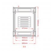 Legend 22U Eco 19 INC Dikili Tip Rack Kabinet 600x600x1120mm Siyah - 8