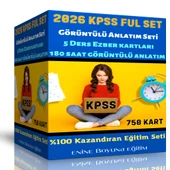 2026 KPSS Kazandıran Ful Set (5 Ders Ezber Kartları + 180 Saat Anlatım) - 1
