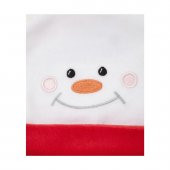 Mothercare Yılbaşı Bebek Kostümü Pamuk Dolgulu Kadife Kardan Adam Tulum ve Şapka Seti 9-12 Ay - 3