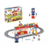 03258 Dede, Raylı Tren Blok Seti 65 Parça - 1