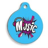 Music 2 Yuvarlak Kedi ve Köpek Künyesi - 1
