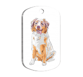 Australian Shepherd Resimli Köpek Künyesi - 1