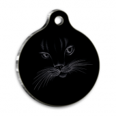 Tasarım 4 Yuvarlak Kedi Künyesi - 1