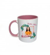 Kişiye Özel Yeniyıl Temalı Fotoğraf Baskılı Porselen Kupa Bardak Pembe HK2409 thumbnail 3