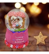 Aşk Mevsimi Renk Değiştiren Işıklı Kar Küresi thumbnail 1