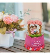 Aşk Mevsimi Renk Değiştiren Işıklı Kar Küresi thumbnail 2