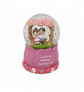 Aşk Mevsimi Renk Değiştiren Işıklı Kar Küresi thumbnail 3