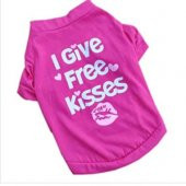 Pet Style RENK SEÇENEKLİ,KEDİ VE KÖPEK İÇİN ı give free kisses ELBİSE - 1