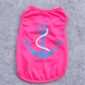 Pet Style RENK SEÇENEKLİ,KEDİ VE KÖPEK İÇİN DENİZCİ ÇAPA DESEN ELBİSE,KIYAF - 1