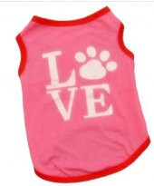 Pet Style KEDİ VE KÖPEK İÇİN LOVE ELBİSE,KIYAFET, XS-S-M-L BEDEN - 1