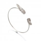 Worldshop PANDORA TARZ, MELEK KANADI (ANGEL)GÜMÜŞ BANGLE BİLEKLİK - 1