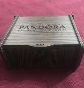 Worldshop PANDORA, VALENTİNE SEVGİ CHARMLI BİLEKLİK, AHŞAP HEDİYE KUTUSU İÇERİSİNDE - 2