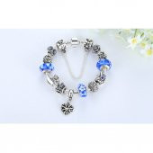 Worldshop YENİ MODA BİLELİK MAVİ QUEEN CHARMLI , AHŞAP KUTU İÇERİSİNDE - 1