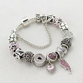 Worldshop PANDORA, YENİ TARZ, CHARMLI BİLEKLİK(MELEK KANADI MODEL), AHŞAP KUTU İÇERİSİNDE - 2