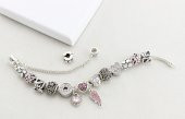 Worldshop PANDORA TARZ, MELEK KANADI TEMALI  CHARM BİLEKLİK , AHŞAP KUTU İÇERİSİNDE - 5