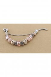 Worldshop Pandora Tarz, Yeni Trend, Gold Charmlı Bileklik, Ahşap Kutu Içerisinde - 2