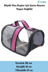 Kuş Taşıma Çantası Kuş Kafesi Tünekli Çanta Flybag - 2