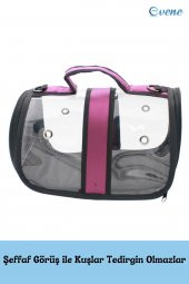 Kuş Taşıma Çantası Kuş Kafesi Tünekli Çanta Flybag - 5