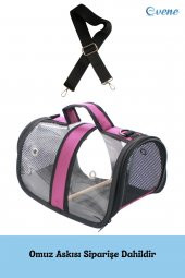Kuş Taşıma Çantası Kuş Kafesi Tünekli Çanta Flybag - 7