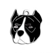 Pitbull Köpek Künyesi (Siyah) - 1
