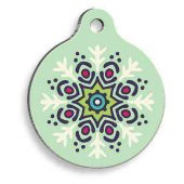 Mandala Yuvarlak Kedi ve Köpek Künyesi - 1