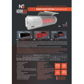 2000w Camlı Kumandalı Normgas İnfrared Dış Mekan Isıtıcı Heating Systems Siyah - 5