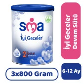 SMA İyi Geceler 2 Devam Sütü 800 gr 3 Adet - 1