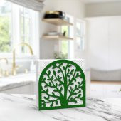 HAYAT AĞACI TEMALI METAL PEÇETELİK YEŞİL - 3