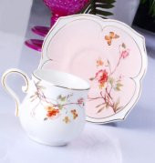 Kosova Flower Porselen 6lı Fincan Takımı Pembe ZJN-01 - 1