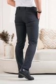 ECER BELİ İPLİKLİ REGULAR FİT DESENLİ ERKEK KUMAŞ PANTOLON - 11