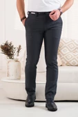 ECER BELİ İPLİKLİ REGULAR FİT DESENLİ ERKEK KUMAŞ PANTOLON - 8