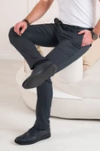 ECER BELİ İPLİKLİ REGULAR FİT DESENLİ ERKEK KUMAŞ PANTOLON - 7