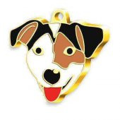 Altın Kaplama Jack Russell Köpek Künyesi - 1