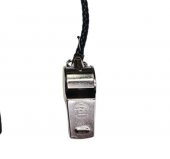 Deri İpli Metal Düdük - Askeri Düdük - Bekçi Polis Düdüğü thumbnail 2