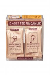 Mehmet Efendi 12 Adet Tek Fincanlık Türk Kahvesi 6 gr - 1