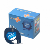 ECOTAGPLUS Dymo Letratag Muadili Thermal Plastik Şerit Etiket Mavi 10lu Eco Paket - 1