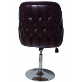 Tekli Bekleme Koltuğu Tepsi Ayaklı Bordo Suni Deri thumbnail 3