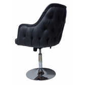 Tekli Bekleme Koltuğu Tepsi Ayaklı Antrasit Suni Deri - 4