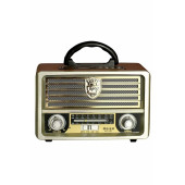 Meier M-113bt Şarjlı Nostaljik Radyo Usb/sd/mp3 Bluetooth Hoparlör Retro Radyo - 1