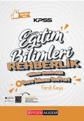 KPSS Eğitim Bilimleri Rehberlik ve Özel Eğitim Ders İzleme Defteri Pegem Yayınları - 1