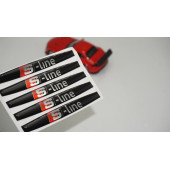 DK Audi S Line Logo Kapı Kolu 5Li Damla Desen Sticker Set - 1