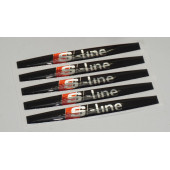 DK Audi S Line Logo Kapı Kolu 5Li Damla Desen Sticker Set - 3