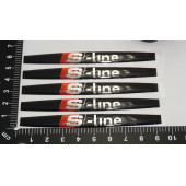 DK Audi S Line Logo Kapı Kolu 5Li Damla Desen Sticker Set - 4