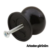 Santemolin Lüks Porselen Düğme Mobilya Mutfak Çekmece Dolap Dolabı Kulpu Kulbu Siyah Gold Kulpları thumbnail 7