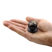 Santemolin Lüks Porselen Düğme Mobilya Mutfak Çekmece Dolap Dolabı Kulpu Kulbu Siyah Gold Kulpları thumbnail 4