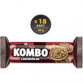 Eti Kombo Çikolata ve Kavrulmuş Hindistan Cevizi Kaplamalı Lokmalık Bisküvi 84 g x 18 Adet - 1