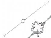 SilverPoint Yonca Desen Zincir Bileklik - 1