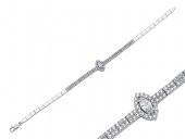 SilverPoint Zirkon Taşlı Damla Detay SuYolu Bileklik - 1